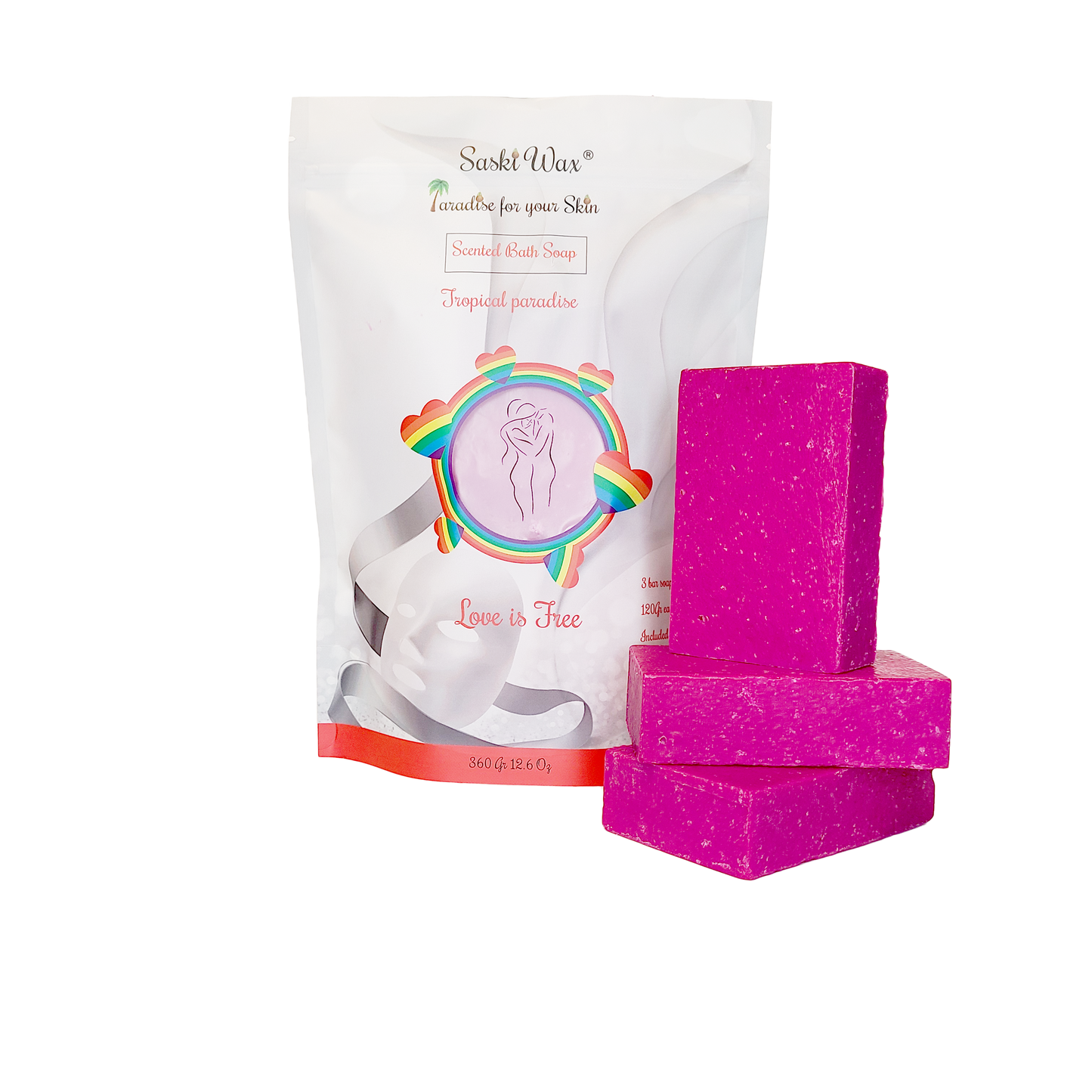 Scented Bath Soaps Tropical Paradise (Set of 3)