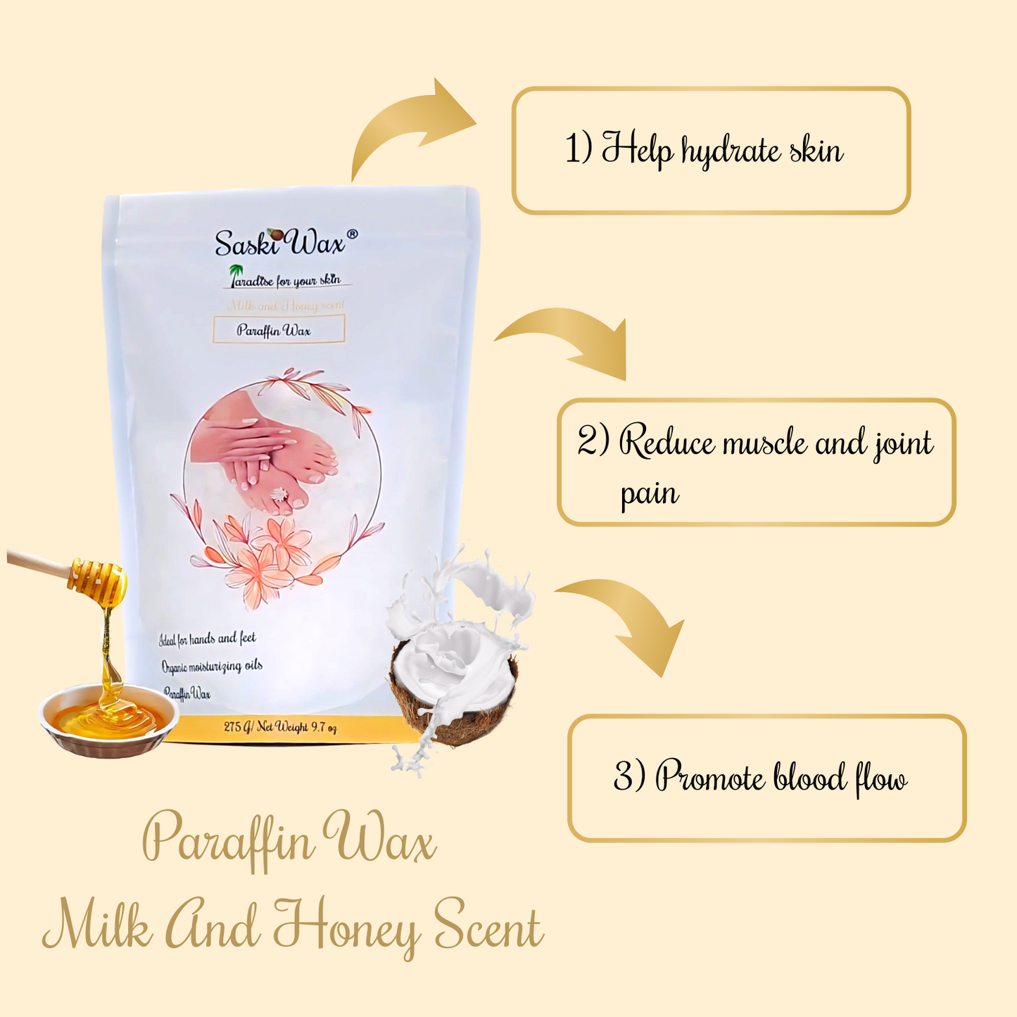 Paraffin Wax Milk And Honey Scent