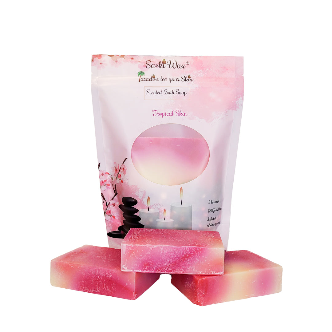 Scented Bath Soaps Tropical Skin (Set of 3)