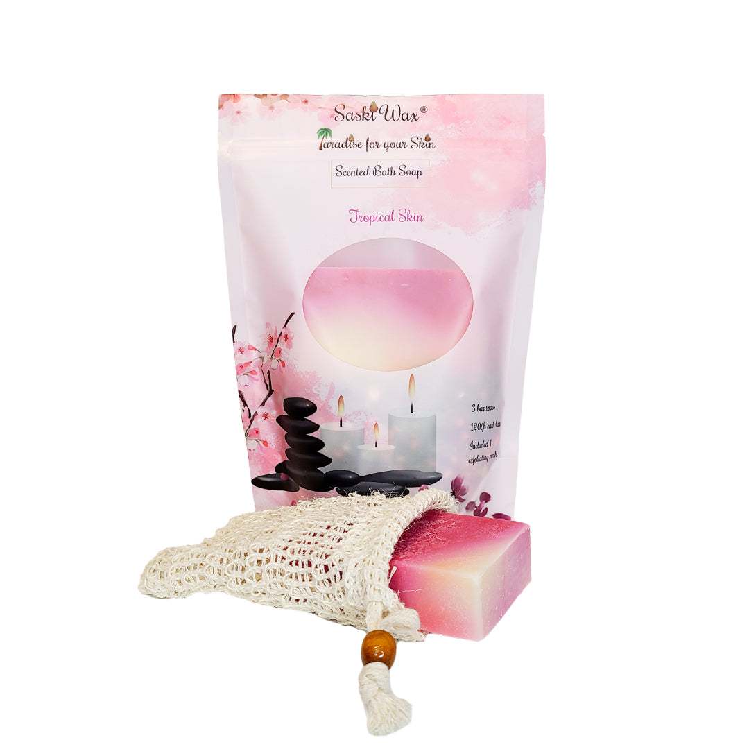 Scented Bath Soaps Tropical Skin (Set of 3)