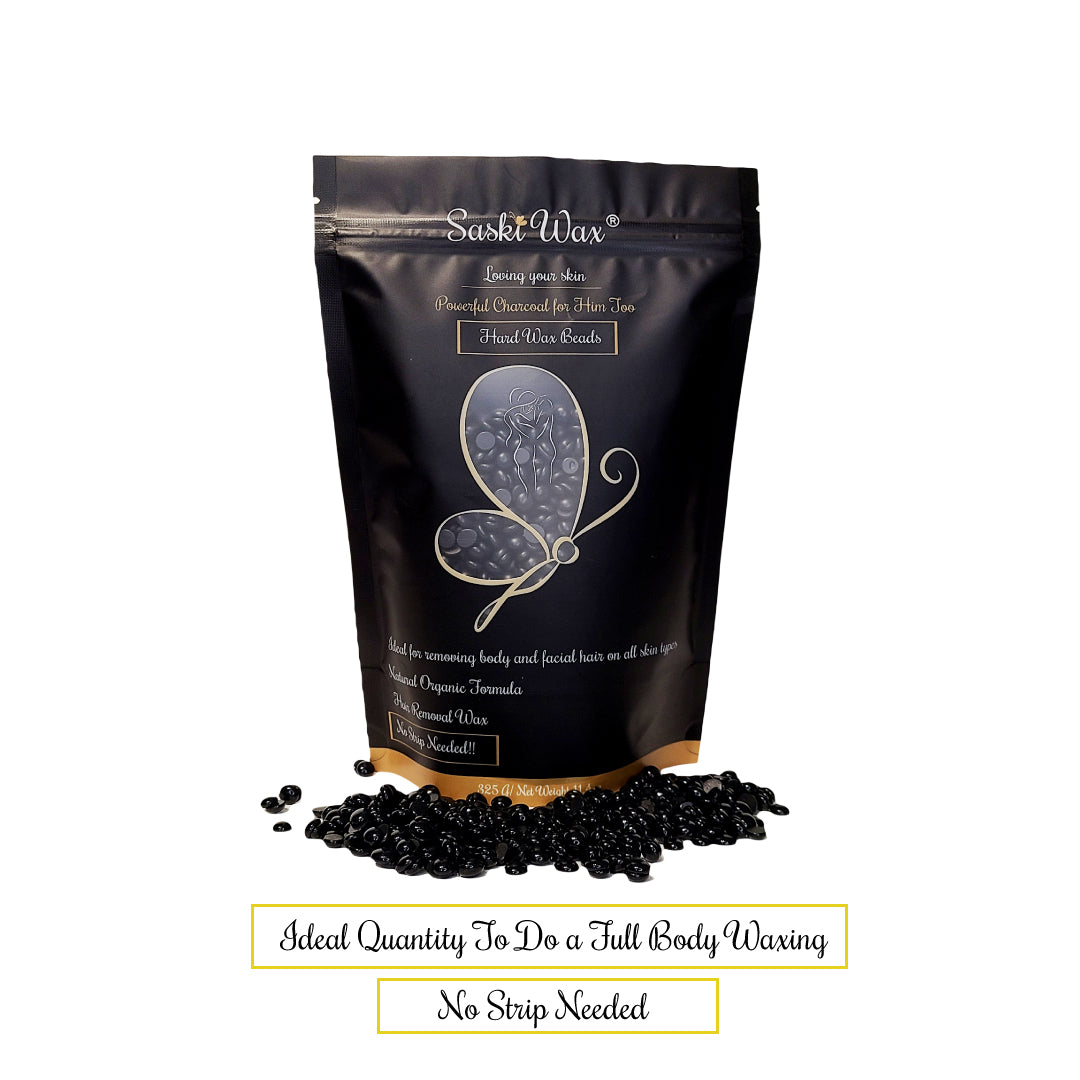 Powerful Charcoal Hard Wax Beads