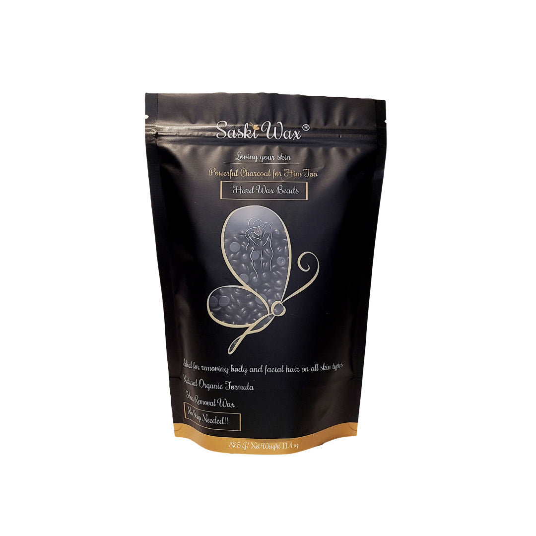 Powerful Charcoal Hard Wax Beads