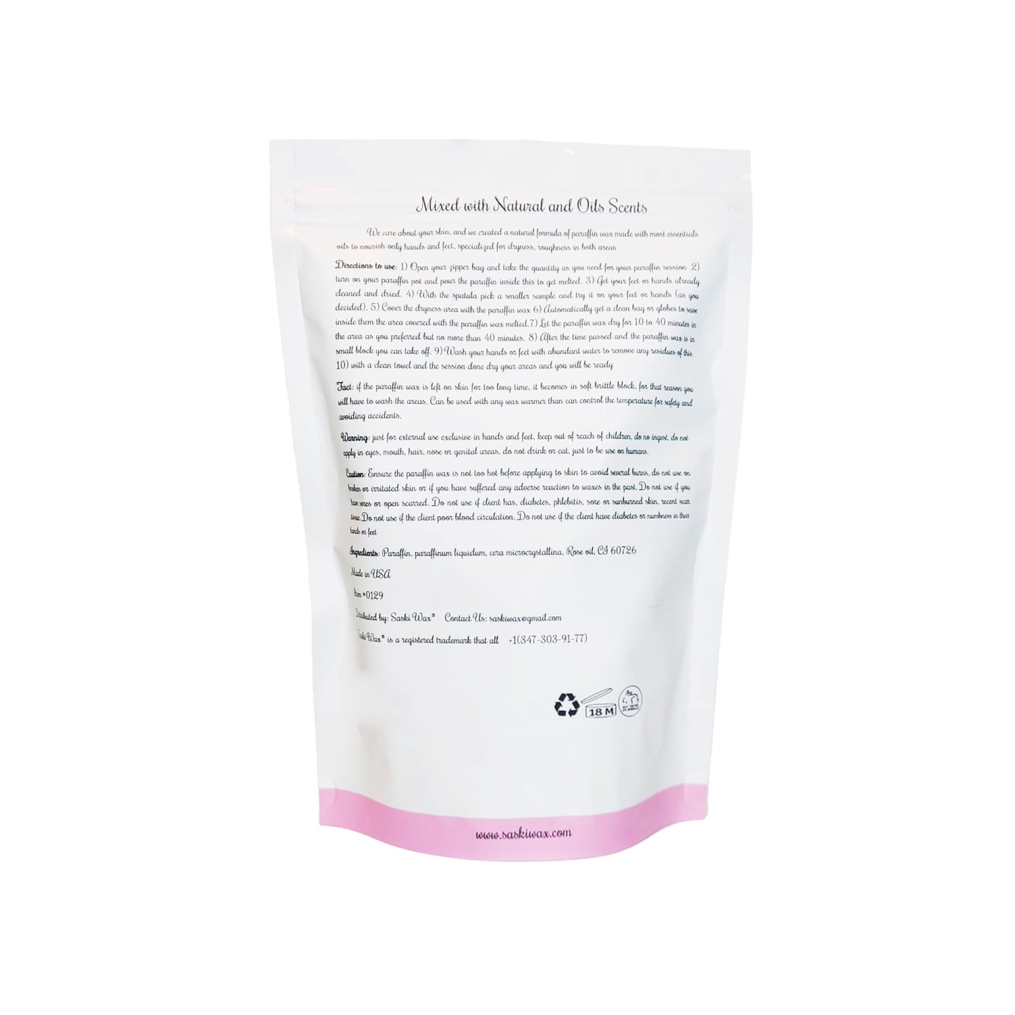 Paraffin Wax Rose Scent