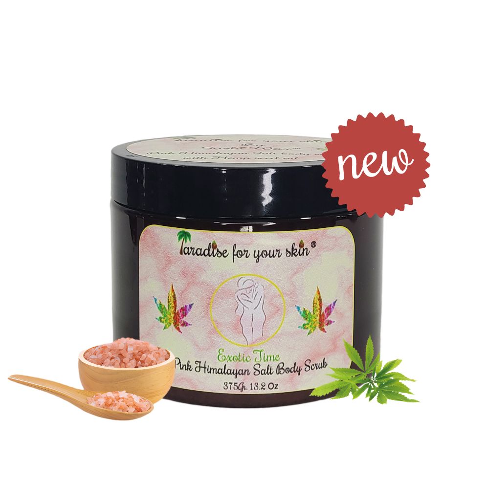 Pink Himalayan Salt Body Scrub With Hemp Seed Oil