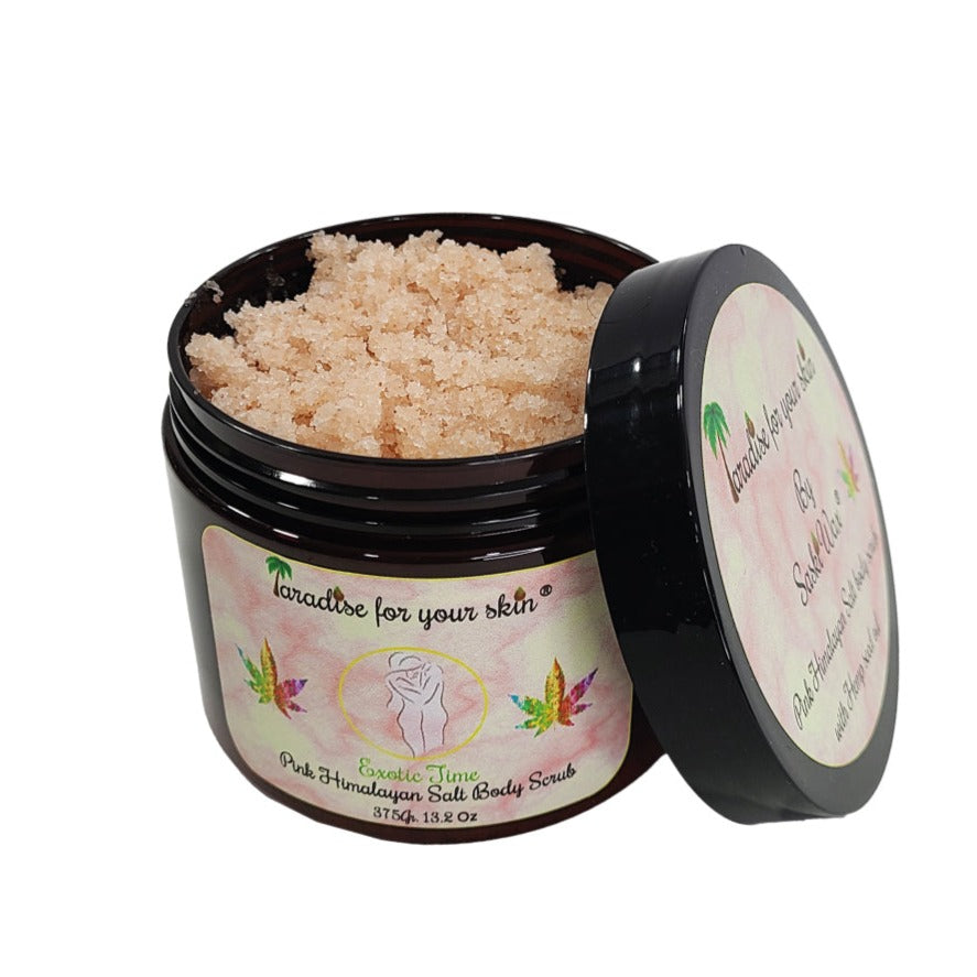 Pink Himalayan Salt Body Scrub With Hemp Seed Oil